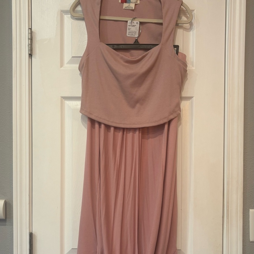 Sleeveless Pink mini top and Maxie skirt